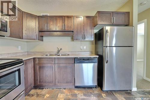 127 5059 James Hill Road, Regina, SK - Indoor Photo Showing Kitchen With Double Sink