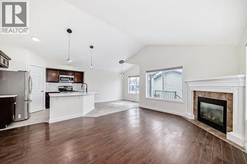 226 Saddlebrook Circle Ne, Calgary, AB - Indoor With Fireplace