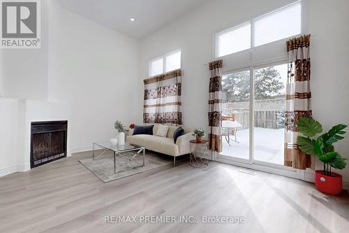 3348 Burdock Place, Mississauga, ON - Indoor Photo Showing Living Room With Fireplace