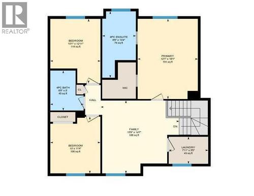 Upper floor plan - 15 Chaparral Crescent Se, Calgary, AB - Other