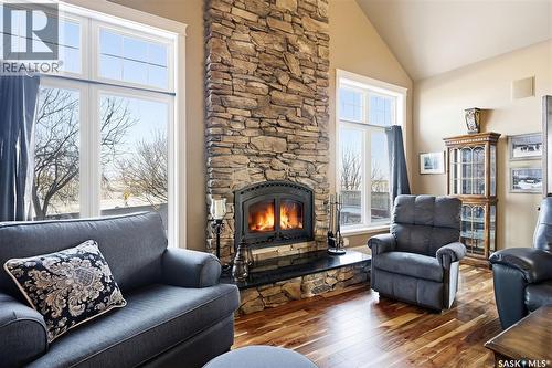 2419 Jameson Crescent, Regina, SK - Indoor Photo Showing Living Room With Fireplace