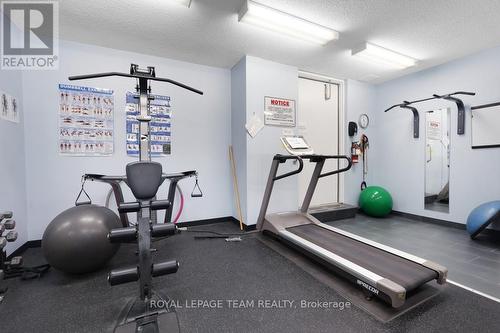 1004 - 40 Arthur Street E, Ottawa, ON - Indoor Photo Showing Gym Room