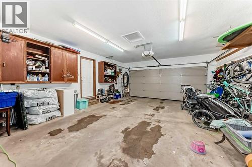 128 Dickenson Crescent, Red Deer, AB - Indoor Photo Showing Garage