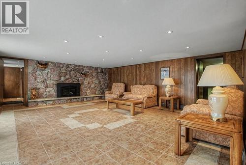 310 Riverbank Drive, Cambridge, ON - Indoor Photo Showing Living Room With Fireplace