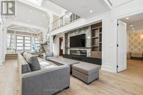 36 Pioneer Trail, Barrie, ON - Indoor With Fireplace