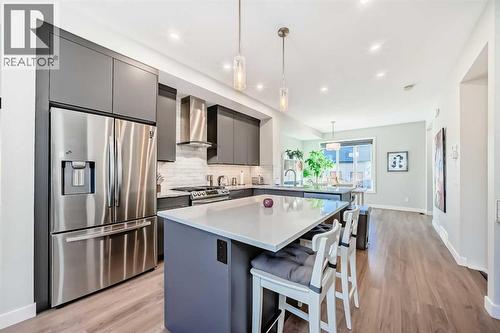 115 Wolf Hollow Park Se, Calgary, AB - Indoor Photo Showing Kitchen With Upgraded Kitchen