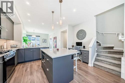115 Wolf Hollow Park Se, Calgary, AB - Indoor Photo Showing Kitchen With Upgraded Kitchen