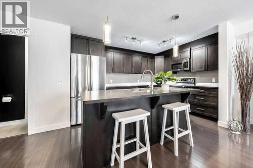 308 Redstone View, Calgary, AB - Indoor Photo Showing Kitchen With Stainless Steel Kitchen With Upgraded Kitchen