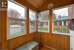 kitchen walkout to this 3 season sunroom with stairs to the backyard - 
