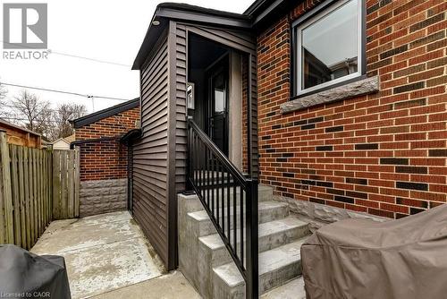 side door entry to main level - 17 Gary Avenue, Hamilton, ON - Outdoor