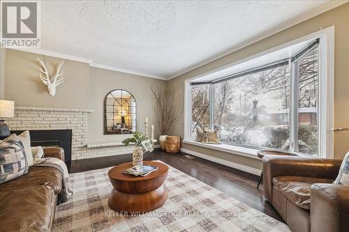 359 Pepper Drive, Burlington, ON - Indoor Photo Showing Living Room With Fireplace