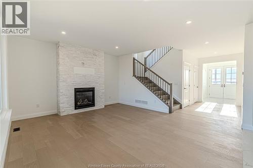 4508 Ursula, Comber, ON - Indoor Photo Showing Living Room With Fireplace