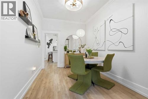 Dining / Living Area - 712 5 Street Nw, Calgary, AB - Indoor Photo Showing Dining Room