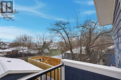 Balcony off the Primary - East Facing - 712 5 Street Nw, Calgary, AB - Outdoor