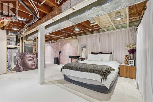 Basement Partially Developed - 712 5 Street Nw, Calgary, AB - Indoor Photo Showing Basement