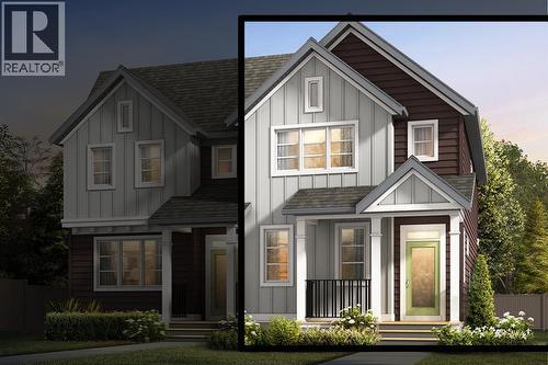 Exterior Rendering - Finishes may differ on finished spec home - 162 Lanark Gate Se, Airdrie, AB - Outdoor With Facade