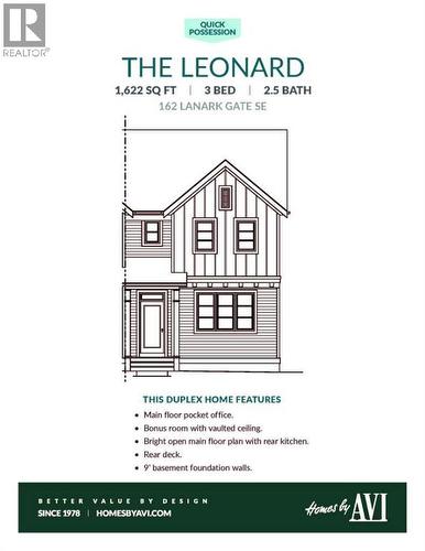 Builder Brochure - Page 1 of 2 - 162 Lanark Gate Se, Airdrie, AB - Other