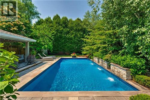 640 George Street, Burlington, ON - Outdoor With In Ground Pool With Backyard