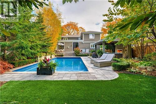 640 George Street, Burlington, ON - Outdoor With In Ground Pool With Backyard