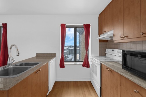 Kitchen - 92-3465 Ch. De La Côte-Des-Neiges, Montréal (Ville-Marie), QC - Indoor Photo Showing Kitchen With Double Sink