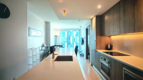 Cuisine - 2707-1450 Boul. René-Lévesque O., Montréal (Ville-Marie), QC - Indoor Photo Showing Kitchen With Upgraded Kitchen