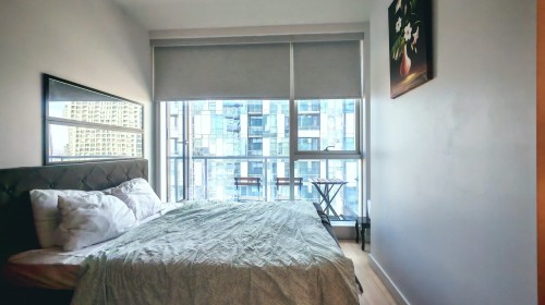 Chambre à coucher - 2707-1450 Boul. René-Lévesque O., Montréal (Ville-Marie), QC - Indoor Photo Showing Bedroom