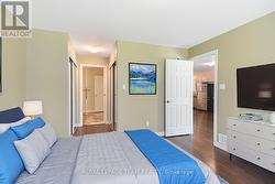 Master from wall down hall to bath. - 