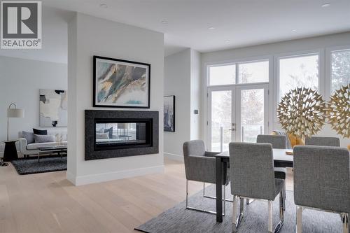 711 Imperial Way Sw, Calgary, AB - Indoor With Fireplace