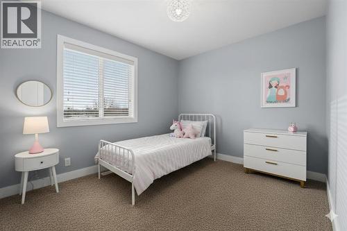 Upstairs Bedroom (Virtually Staged) - 83 Kirton Close, Red Deer, AB - Indoor Photo Showing Bedroom