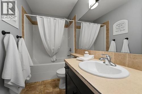 Upstairs 4pc Bathroom - 83 Kirton Close, Red Deer, AB - Indoor Photo Showing Bathroom