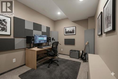 Virtually Staged - 83 Kirton Close, Red Deer, AB - Indoor Photo Showing Office