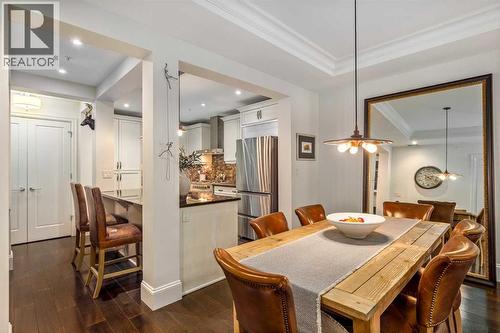 105, 121 Quarry Way Se, Calgary, AB - Indoor Photo Showing Dining Room