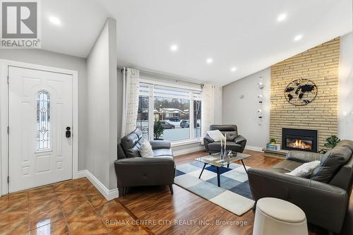 71 Sunray Avenue, London South (South V), ON - Indoor Photo Showing Living Room With Fireplace