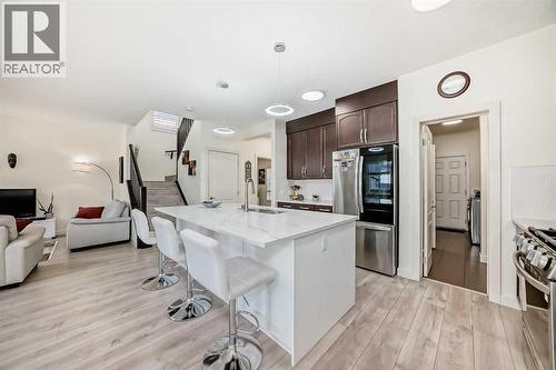 437 Auburn Bay Drive Se, Calgary, AB - Indoor Photo Showing Kitchen With Upgraded Kitchen