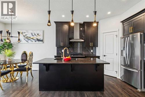 86 Creekside Way Sw, Calgary, AB - Indoor Photo Showing Kitchen With Upgraded Kitchen