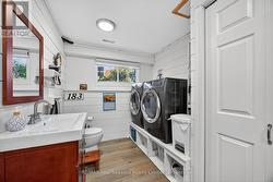 Lower level washroom/laundry room - 