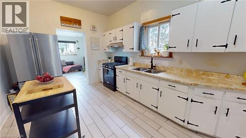 132 Ferguson Avenue N, Hamilton, ON - Indoor Photo Showing Kitchen With Double Sink