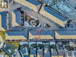 Aerial view showing 37 Aspen Hills Terrace SW outlined in red - 