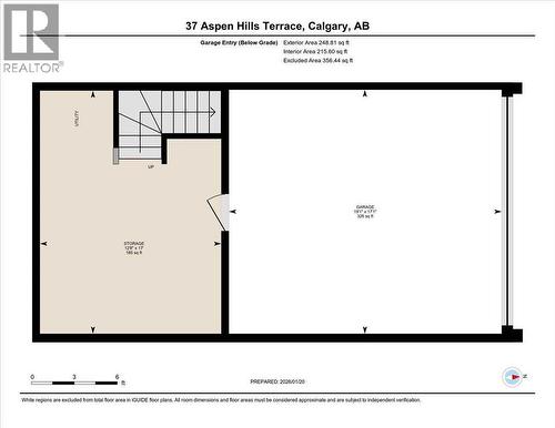 Basement Floor Plan - 37 Aspen Hills Terrace Sw, Calgary, AB - Other