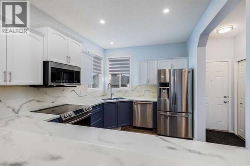 48 Covemeadow Road Ne, Calgary, AB - Indoor Photo Showing Kitchen With Double Sink