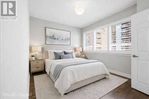 VIRTUALLY STAGED - 610 - 399 Elizabeth Street, Burlington, ON - Indoor Photo Showing Bedroom