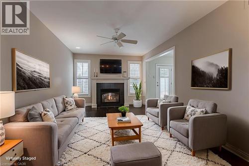 1146 Augustus Drive, Burlington, ON - Indoor Photo Showing Living Room With Fireplace