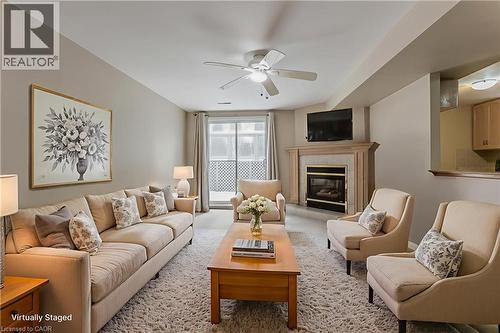 1146 Augustus Drive, Burlington, ON - Indoor Photo Showing Living Room With Fireplace