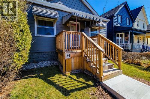 Entrance to property with a lawn - 54 Fairview Avenue, Hamilton, ON - Outdoor With Deck Patio Veranda