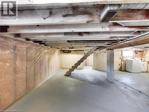 Basement with separate washer and dryer - 54 Fairview Avenue, Hamilton, ON - Indoor Photo Showing Basement
