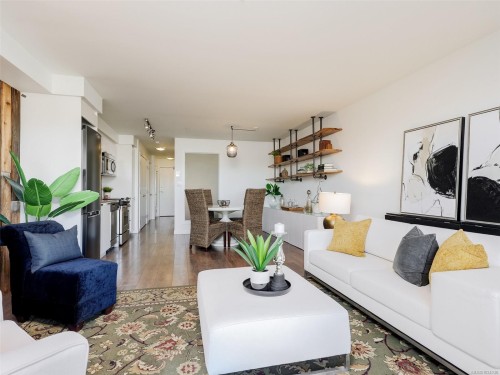305-517 Fisgard St, Victoria, BC - Indoor Photo Showing Living Room