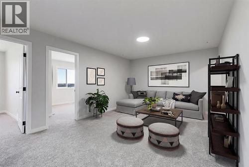 4054 Sawgrass Street Nw, Airdrie, AB - Indoor Photo Showing Living Room