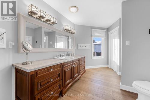 Huge primary bathroom vanity - 2131 Upland Drive, Burlington, ON - Indoor Photo Showing Bathroom