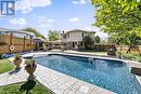 Heated salt water pool - 2131 Upland Drive, Burlington, ON  - Outdoor With In Ground Pool With Deck Patio Veranda With Backyard 
