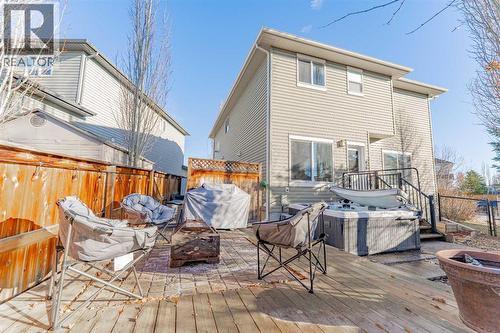142 West Pointe Circle, Cochrane, AB - Outdoor With Deck Patio Veranda With Exterior